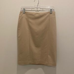 Ann Taylor Khaki Pencil Skirt